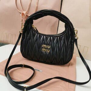 Miu Miu Arcadie matelassé nappa leather bag